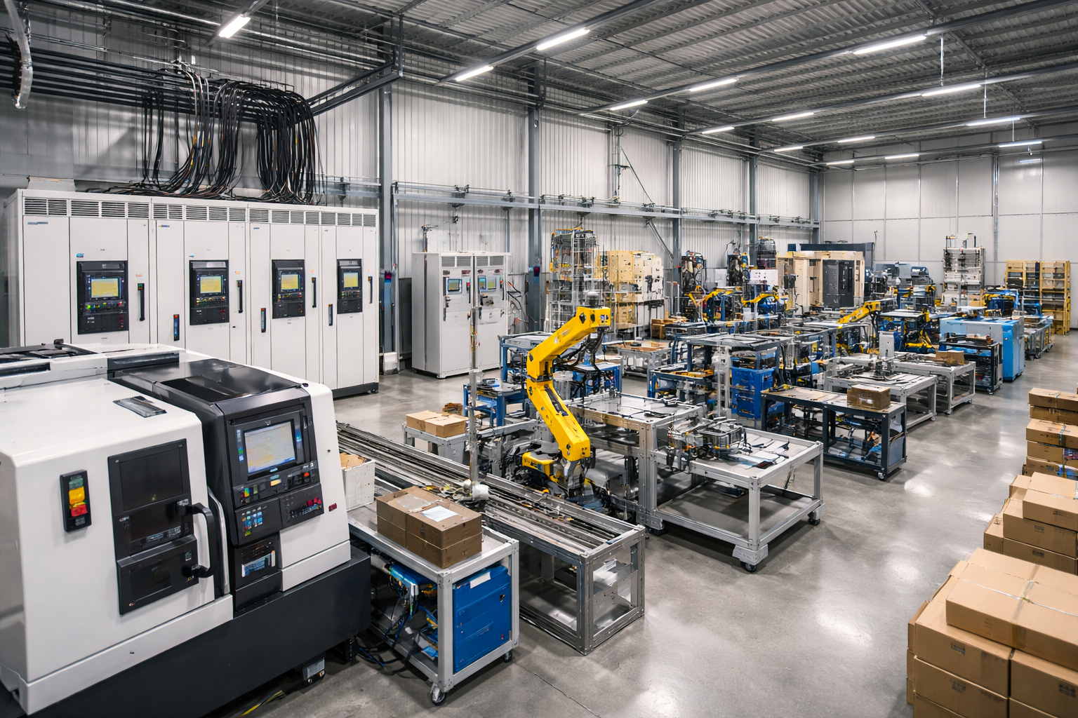 Industriële productiehal